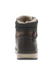 Thumbnail Bottines cognac à talon plat pourvues d'une fermeture zippée et de lacets - Image 6