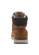 Thumbnail Bottines cognac à talon plat pourvues d'une fermeture zippée et de lacets - Image 6
