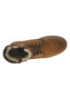 Thumbnail Bottines cognac à talon plat pourvues d'une fermeture zippée et de lacets - Image 4