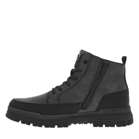 Bottines grises à talon plat pourvues d'une...