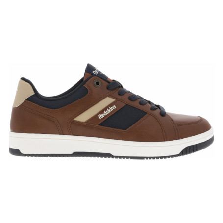 Sneakers cognac à talon plat avec des lacets...