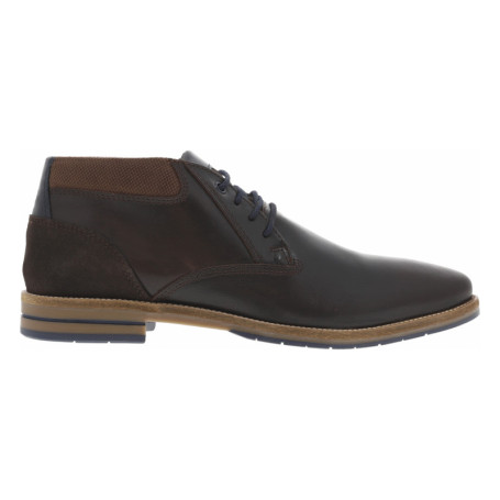 Bottines en cuir brunes avec un talon décroché...