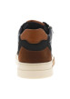 Thumbnail Tennis en cuir bleu marine avec une fermeture zippée et des lacets - Image 12