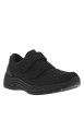 Thumbnail Sneakers en cuir noires à talon plat et à bandes auto-agrippantes - Image 3
