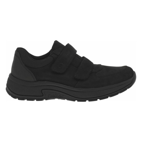 Sneakers en cuir noires à talon plat et à...