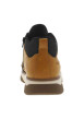 Thumbnail Bottines miel à talon plat avec des lacets ronds et un zip latéral - Image 6