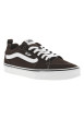 Thumbnail Baskets skate en cuir brunes à talon plat avec un logo brodé sur le côté - Image 3
