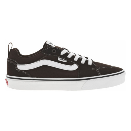 Baskets skate en cuir brunes à talon plat avec...