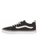 Thumbnail Baskets skate en cuir brunes à talon plat avec un logo brodé sur le côté - Image 2