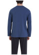 Thumbnail Pyjama en coton bleu marine imprimé et pourvu de manches longues - Image 3