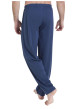 Thumbnail Pyjama en coton bleu marine et gris pourvu de manches longues - Image 4