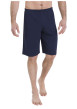 Thumbnail Pyjama short en coton bleu marine et orange pourvu de manches courtes - Image 2