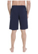 Thumbnail Pyjama short en coton bleu marine et orange pourvu de manches courtes - Image 4