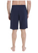 Thumbnail Pyjama short en coton bleu rayé pourvu d'un col rond et de manches courtes - Image 4