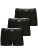 Thumbnail Lot de 3 boxers noirs en coton pourvus du logo de la marque
