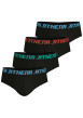 Thumbnail Lot de 4 slips en coton noirs pourvus du logo de la marque sur la ceinture