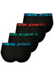 Thumbnail Lot de 4 slips en coton noirs pourvus du logo de la marque sur la ceinture - Image 2
