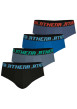 Thumbnail Lot de 4 slips en coton multicolores pourvus du logo de la marque