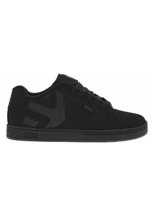 Baskets skate en cuir noires avec semelle à...