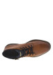 Thumbnail Bottines en cuir cognac pourvues de lacets ronds avec semelle à talon plat - Image 5