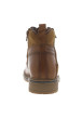 Thumbnail Bottines en cuir camel à talon décroché bas pourvues d'un zip latéral - Image 6