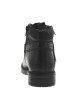 Thumbnail Bottines en cuir noires à talon décroché bas pourvues d'un zip latéral - Image 6