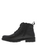 Thumbnail Bottines en cuir noires à talon décroché bas pourvues d'un zip latéral - Image 2