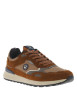 Thumbnail Baskets running cognac pourvues de lacets avec semelle à talon plat - Image 3