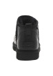 Thumbnail Boots en cuir noires à talon plat avec des surpiqûres noires et blanches - Image 6