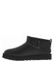Thumbnail Boots en cuir noires à talon plat avec des surpiqûres noires et blanches - Image 2