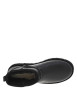 Thumbnail Boots en cuir noires à talon plat avec des surpiqûres noires et blanches - Image 4
