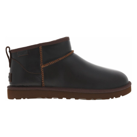Boots en cuir marron à talon plat avec une...