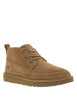 Thumbnail Bottines en cuir camel à talon plat et une doublure en fausse fourrure - Image 3
