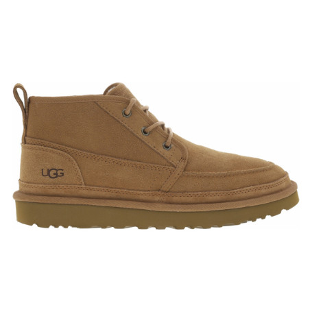 Bottines en cuir camel à talon plat et une...