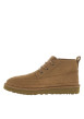 Thumbnail Bottines en cuir camel à talon plat et une doublure en fausse fourrure - Image 2