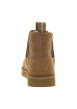 Thumbnail Boots en cuir camel à talon plat pourvues de soufflets élastiqués - Image 6