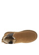 Thumbnail Boots en cuir camel à talon plat pourvues de soufflets élastiqués - Image 4