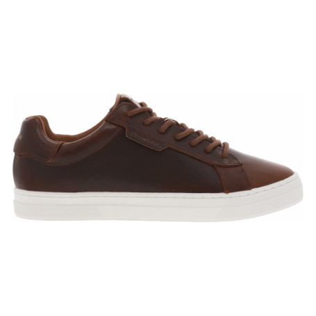 Baskets en cuir marron à talon plat avec une...