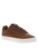 Thumbnail Baskets en cuir cognac à talon plat avec une languette en daim - Image 3