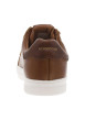 Thumbnail Baskets en cuir cognac à talon plat avec une languette en daim - Image 6