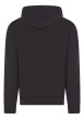 Thumbnail Sweat en coton noir uni avec une coupe droite et un col à capuche - Image 2