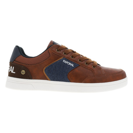 Tennis cognac à talon plat pourvues du logo de...