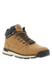 Thumbnail Bottines camel à talon plat à lacets avec des œillets métalliques - Image 3