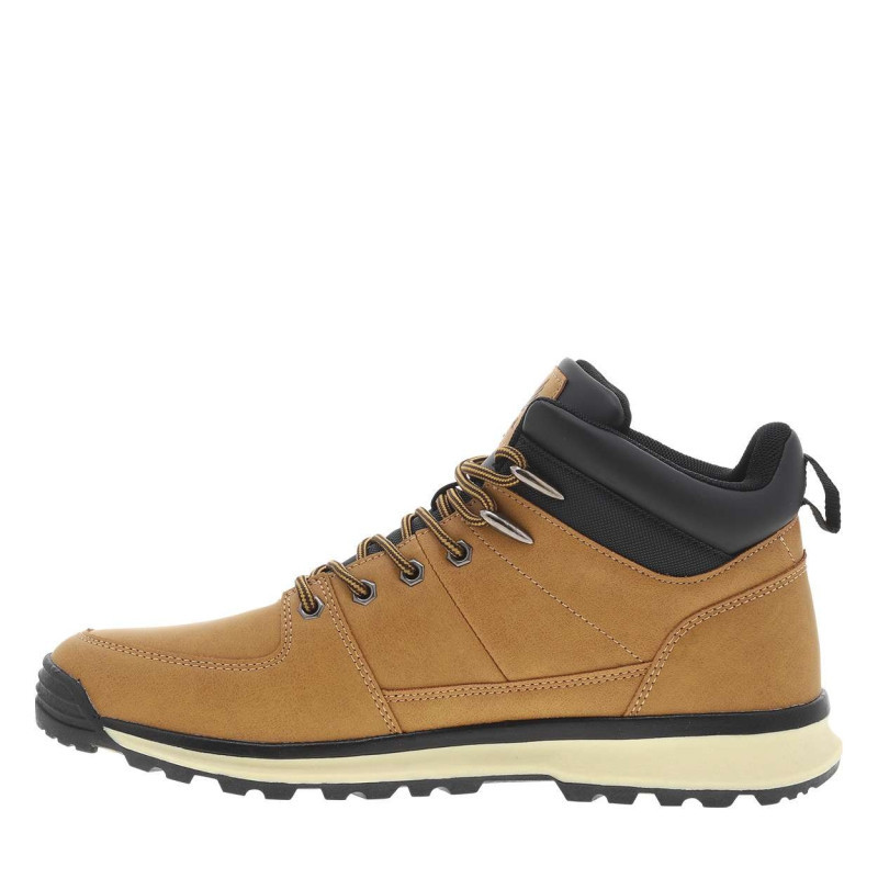 Kaporal - Bottines Camel à Talon Plat à Lacets Avec Des œillets Métalliques - Camel Kaporal - Bottines Camel à Talon Plat à Lacets Avec Des œillets Métalliques - Camel