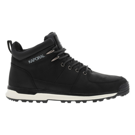 Bottines noires à talon plat à lacets avec des...