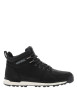 Thumbnail Bottines noires à talon plat à lacets avec des œillets métalliques
