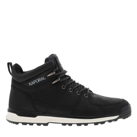 Bottines noires à talon plat à lacets avec des...