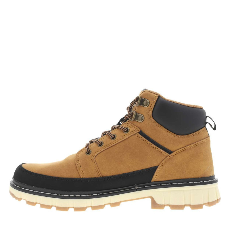 Kaporal - Bottines Camel à Talon Décroché Bas à Lacets Avec Des œillets Métalliques - Camel Kaporal - Bottines Camel à Talon Décroché Bas à Lacets Avec Des œillets Métalliques - Camel