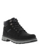 Thumbnail Bottines noires à talon plat à lacets avec des œillets métalliques - Image 3