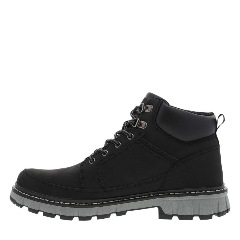 Kaporal - Bottines Noires à Talon Plat à Lacets Avec Des œillets Métalliques - Noires Kaporal - Bottines Noires à Talon Plat à Lacets Avec Des œillets Métalliques - Noires